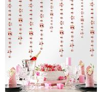 MBAIYO Rose Gold 13th Birthday Decorations, Number 13 Circle Dot Twinkle Star Garland 13 Years Old Hanging Streamer Bunting Banner Backdrop Thirteen Anniversary Party Supplies