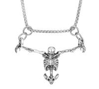 MBAIYO Skull Car Hanging Ornament, Skeleton Rearview Mirror Accessories, Gothic Rearview Mirror Charms, Car Truck Accessories for Men and Women, Halloween, Daily Decoration