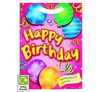 mbb Boys Girls Party Goodie Bags - Birthday Loot Treat Recyclable Plastic Candy Bag (BIRTHDAY GIRL, 30 bags)