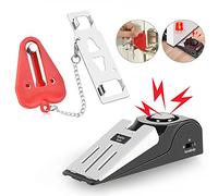 MBBEST Portable Door Lock & Door Stop Alarm,Dual Protection Security Door Kit,Door Security Devices Pocket Door Stopper Self Defensey Tools for Hotel Travel Home Apartment House