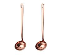 MBBITL 2-Pack Soup Ladle 2.9 Inches Large Bowl 304 Stainless Steel Spoon Kitchen Serving - Rosegold