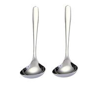 MBBITL 2-Pack Soup Ladle 304 Stainless Steel Spoon Kitchen Serving Sauce Server - Silver