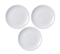 MBBITL Ceramic Plates Set of 3, Round Dessert Salad Plates, 7 Inches Small Dinner Plates for Dessert Appetizer Pasta Cake