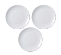 MBBITL Porcelain Appetizer Plates Set of 3, 5 Inch White Dessert Salad Plates, Small Dinner Plates for Sides Snack Sauce, Kitchen Ceramic Serving Dishes