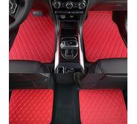 MBBROS 4 PCS Car Floor Mats for for Audi Q3 (8U) 2011 2012 2013 2014 2015 2016 2017, Leather Auto Carpet All Weather Waterproof Non-Slip Carpet Floor Matts Interior Accessories,D Red