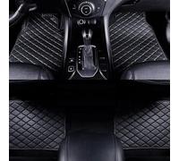 MBBROS 4 PCS Car Floor Mats for Nissan Qashqai+2 J10 2010 2011 2012 2013, Leather Auto Carpet All Weather Waterproof Non-Slip Carpet Floor Matts Interior Accessories,A Black