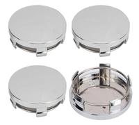 MBBROS 4Pcs Car Wheel Hub Cap for Discovery 4 /Discovery Sport/Freelander, Universal 60mm 68mm Hub Centre Caps Waterproof DustProof Wear Resistant Rim Protectors,B Silver-60mm