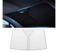MBBROS Car Front Windscreen Sun Shade for Audi Q7 4L 2005 2006 2007 2008 2009 2010 2011-2015, Cover Windscreen Visor Anti-UV Sun Shield Sunscreen Interior Accessories,B Silver