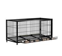 MBBTAG Metal Chicken Coop, Chicken Enclosure Outdoor, Automatic Egg Collection, Outdoor Bunny Cage, Encrypted Base, Rabbits, Pigeons, Chickens And Other Small Animals Can Be Raised(Black)