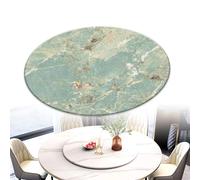 MBBTAG Tabletop Rotating Serving Tray, Stone Board Dining Table Turntable, Manual, Rotating Serving Plate Round, Strong Load-bearing Capacity, 360° Rotation, Lazy Susan Turntable for Dining Table(Gree