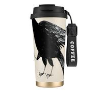MBCbjg Birds Print Insulated Coffee Mug 316 Stainless Steel Vacuum Cup, Keeps Hot and Cold Tea Tumbler
