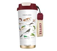 MBCbjg Different Types of Lizard Print Insulated Coffee Mug 316 Stainless Steel Vacuum Cup, Keeps Hot and Cold Tea Tumbler