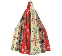 MBCbjg Navaho Style Print Unisex Adults Hooded Cloak Cape For Halloween Cosplay, Witch, Vampire, And Party Costumes