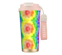 MBCbjg Tie Dye Print Insulated Coffee Mug 316 Stainless Steel Vacuum Cup, Keeps Hot and Cold Tea Tumbler