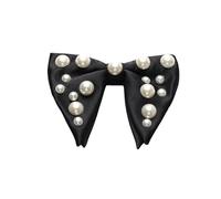 MBCXYHNG Bow Ties For Men 1 Piece Solid Color Bow Tie Pearl Wedding Men'S Horn Bow Tie Black