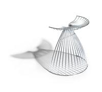 Møbel Copenhagen Angel Footstool Galvanised