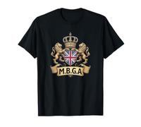 MBGA Make Britain Great Again Patriot British Heraldic Crest T-Shirt