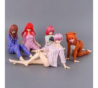 MBGKFNDP 15cm The Quintessential Quintuplets Action Figures Collectible Anime Model Statue, PVC Environmental Protection Materials Suitable for Home Office Desk Decorative Ornaments Toy(5pcs)