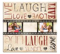 MBI Live Laugh Love Film Strip Post Bound Scrapbook, Medium, 12 x 12-Inch