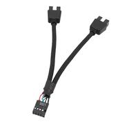 Mbiyhgta 9 Pin USB 2.0 Extension Cable | Header Motherboard Splitter Cable - High Speed Transmission Connection Accessories for Homes, Offices, Schools and Internet Cafes