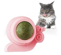 Mbiyhgta Catnip Balls - Catnip Ball Cats Wall, Edible Kitty Toys Cats Lick | Snail-Shaped Toys Safe Healthy Kitten Chew Toys, Teeth Cleaning Cat Toys Cat Wall Treats, Funny Indoor Cats