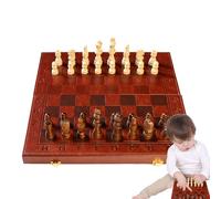 Mbiyhgta Chess Board Game Set | Travel Board Game with Chess Pieces | Folding, Brain Teaser for Beginner, Kids and Adults