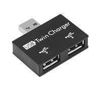 Mbiyhgta Compact Multi-Port USB Adapter - Dual Port Connection Hub for Mobile Devices - Convenient Extension for Charging and Transferting Data at Home, Car or on the Go, As Shown in Image, as picture