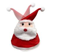 Mbiyhgta Dancing Christmas Hat Musical Elastic Light Up Soft Warm | Christmas Party Swinging Santa Hat for New Year Celebration Winter Carnival Stage Photo Booth Prop Festival