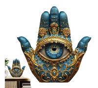 Mbiyhgta Evil Eye Hand - Artistic Handcrafted Pvc Hand, Spiritual Protection | Versatile Accent Evil Eye Hands Decorative, Home Statue Ornament for Bookshelf