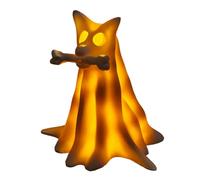 Mbiyhgta Ghost Night Light, Cute Halloween Lamp Dog Ghost Figurine, Animal Figurines Spooky Decor for Adults Kids Living Room Nursery Farmhouse Apartment Desk Fireplace Table