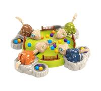 Mbiyhgta Hungry Dinosaur Game - Hungry Board Games, 48-Piece Bean Set Intellectual Training, Multiplayer Hand-Eye Coordination Hardware, Desktop Manual Lever Action | Game for Boys & Girls