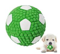 Mbiyhgta Indestructible Soccer Ball - Durablee Ball, Heavy-Duty Rubber Football | Virtually Unbreakable Soccer Ball, Bouncing Indestructible Chew Soccer Ball for Clean Teeth and Training