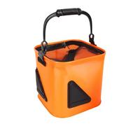 Mbiyhgta Minnow Buckets, Foldable Fish Transport Container with Widened Handle, Fishing Container for Kayak Camping Beach Shore Outdoor Transport Swamp and Fishing Shelter