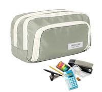 Mbiyhgta Pencil Case - Streamline Stationery Desk Carrier, Aesthetic Multi-Functional Pouch Style, 21x13x7cm Dimensions + 150g Lightweight, Durable Woven Fabric Strong, for School & Travel Use