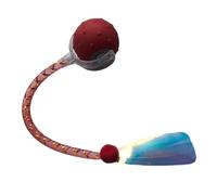 Mbiyhgta Pet Interactive Ball | Automatic Cat Toys with Elastic Mesh Tail Mental Stimulation Exercise Entertainment Indoor Floor Play