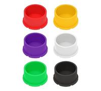 Mbiyhgta Small Vials Caps | 6 Piece Reusable Labware Lids,Caps for Glass Vials,for Quick Organization Identification Industrial Scientific Research Clinics
