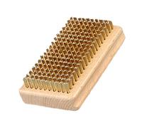 Mbiyhgta Snowboard Wax Brush - Revitalise Bases Grip, Classic Sturdy Handheld Finish Style, 120mm Width + Multi Wire Choice Brush, Sustainable Hardwood Fibre Texture | For Piste Prep & Clubs ()