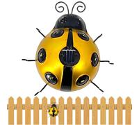 Mbiyhgta Solar Garden Lights Ladybird - Stakes Outdoor Solar Lights, Garden Ladybug Decor Led Solar Lights | Metal Adjustable Ladybugs Garden Figurines Outdoor Decorative for Patio Yard Pathway