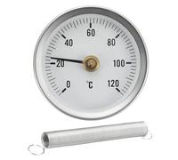 Mbiyhgta Spring Thermograph - Temperature Sensor, Industrial Residential Thermometer, Heated Pipeline Thermometer | Corosion Resistant Design For Steam Boilers Heat Exchangers Hot Oil Pipes