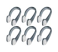 Mbiyhgta Swim Nose Clip - Non-Slip Watertight Block Wedge, Six Count Pressure Stop Plug, Underwater Respiratory Sealing Hook, Silicone Aperture Piece Component | Sinus Aid for Beginners & Experts