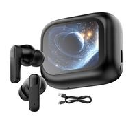 Mbiyhgta Translation Earbuds Real Time, Wireless LCD Touchscreen Earphones, Translation Headphones AI Translator Earbuds, for Men Women Birthday Learning Business Work Study College Car Sports Gym