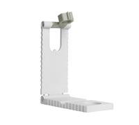 Mbiyhgta UV Light Stand - Foldable UV Lamp Holder Smartphone Stand, 360° Adjustable naiil Manicure Tool, 12x5x12cm Size, Durable ABS Material, for Professional Handheld naiil arrt & Workplace (Black)