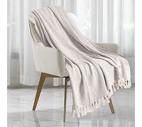 MBL 100% Cotton Herringbone Design Sofa Settee Bed Throw Living room Soft Sofa Luxury Couch Decor New Attractive Colors in 6 Sizes (King 259cm x 259cm (102''x102'') (Beige Natural)