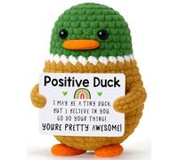 MBL Positive Duck Gifts for Women- Small Funny Cute Inspirational Uplifting Support Crochet Mallard Duck Potato Pickle Back to School Birthday Graduation Motivational for Students Teens Friends Men