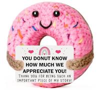 MBL Teacher Appreciation Retirement Gifts - Funny Cute Emotional Crochet Donut Thank You Leaving Going Away Farewell Goodbye Present for Teachers Women Men Nurse Team Teammate Employee Coworkers Boss