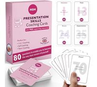 MBM 80 Presentation Coaching Cards - Public Speaking, Storytelling Skills & Confident Communication | Flash Cards for Coaches, Managers & Leadership Training