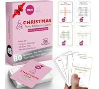 MBM Christmas Home Deck - 80 Festive Conversation Game Cards - Meaningful Icebreakers & Reflection Prompts for Families, Perfect for Holiday Gatherings, Parties & Creating Memorable Moments