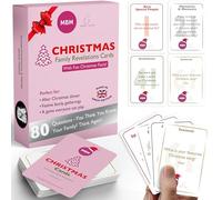 MBM Christmas Home Deck - 80 Festive Conversation Starters & Icebreaker Cards. Perfect for Family Gatherings, Holiday Parties, & Creating Memorable Moments Together