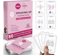 MBM Coaching Cards for Confidence & Wellbeing | Question Cards for Self-Awareness, Resilience & Mental Strength (Speak Up)