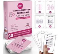 MBM Core Learning Skills Coaching Cards (Information to Insight) - 80 Prompts for Problem Solving, Critical Thinking & Decision Making | Flash Cards for Coaching, Training & Personal Growth